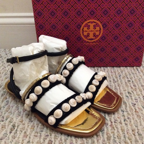tory burch seashell sandals